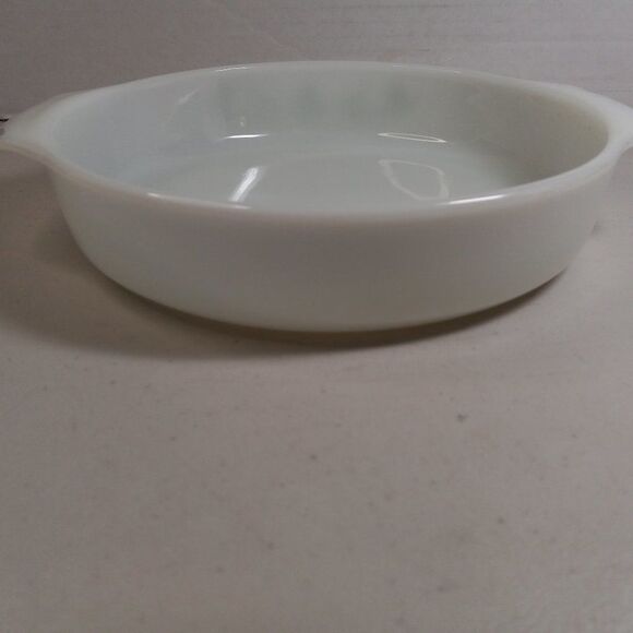 Vintage Glasbake 429 Green Daisy Handled baking dish - Picture 2 of 6